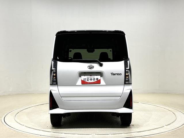 タントカスタムＲＳ　パノラマモニター対応カメラＬＥＤオートライト　パワースライドドアウェルカムオープン機能　電動パーキングブレーキ　運転席助手席シートヒーター　アルミホイール　キーフリーシステム　　オート電動格納式ドアミラー（広島県）の中古車