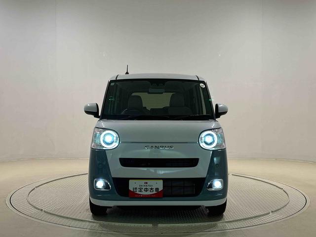 ムーヴキャンバスストライプスＧ　バックカメラ対応　電動パーキングブレーキＬＥＤオートライト・フォグランプ　電動パーキングブレーキ　プッシュボタンスタート　セキュリティアラーム　バックカメラ　両側パワースライドドアウエルカムオープン機能　オート電動格納式ドアミラー（広島県）の中古車