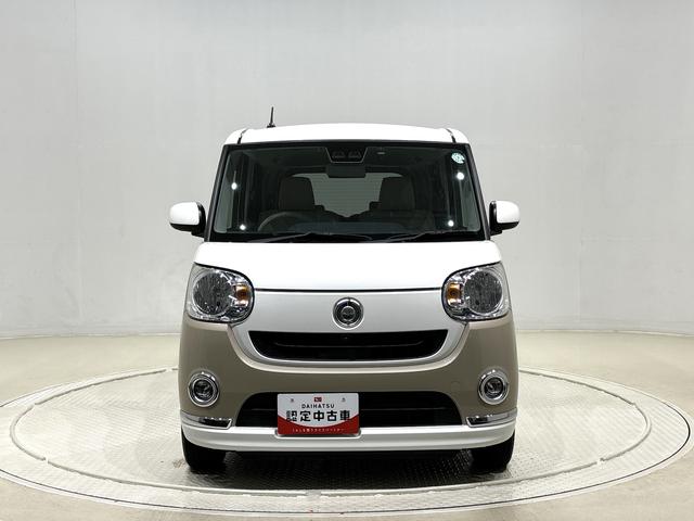 ムーヴキャンバスＸメイクアップリミテッド　ＳＡIII　２ＷＤ　ＣＶＴ車両側電動スライドドア　オートエアコン　電動ドアミラー連動格納式キーフリーシステム　マルチリフレクターハロゲンヘッドライト　フロントベンチシート　パノラマモニターカメラ　純正カーナビゲーション（広島県）の中古車