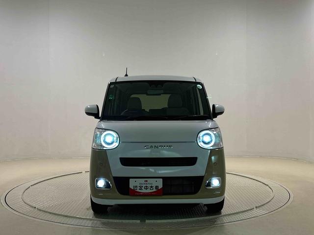 ムーヴキャンバスストライプスG バックカメラ対応 電動パーキングブレーキLEDオートライト・フォグランプ 電動パーキングブレーキ プッシュボタンスタート セキュリティアラーム バックカメラ 両側パワースライドドアウエルカムオープン機能 オート電動格納式ドアミラー(広島県)の中古車
