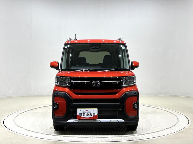 タントファンクロスターボ バックカメラ対応 電動パーキングブレーキLEDオートライト パワースライドドアウェルカムオープン機能 電動格納式ドアミラー 助手席ロングスライド 助手席イージークローザー セキュリティアラーム キーフリーシステム(広島県)の中古車