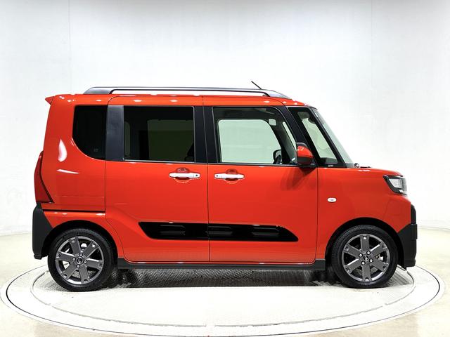 タントファンクロスターボ バックカメラ対応 電動パーキングブレーキLEDオートライト パワースライドドアウェルカムオープン機能 電動格納式ドアミラー 助手席ロングスライド 助手席イージークローザー セキュリティアラーム キーフリーシステム(広島県)の中古車