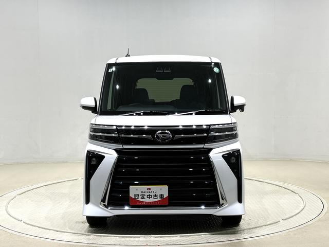 タントカスタムＲＳ　４ＷＤ　コーナーセンサー　バックカメラ付きＬＥＤオートライト　パワースライドドアウェルカムオープン機能　電動パーキングブレーキ　運転席助手席シートヒーター　アルミホイール　キーフリーシステム　　オート電動格納式ドアミラー（広島県）の中古車