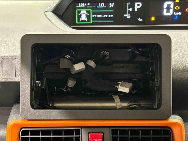 タントファンクロスターボ　バックカメラ対応　電動パーキングブレーキＬＥＤオートライト　パワースライドドアウェルカムオープン機能　電動格納式ドアミラー　助手席ロングスライド　助手席イージークローザー　　セキュリティアラーム　キーフリーシステム（広島県）の中古車