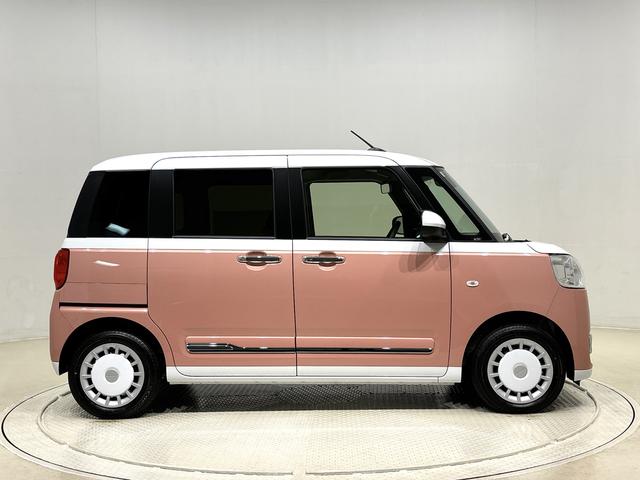 ムーヴキャンバスストライプスＧ　　電子パーキング　両側パワースライドドアＬＥＤオートライト・フォグランプ　電動パーキングブレーキ　プッシュボタンスタート　セキュリティアラーム　バックカメラ　両側パワースライドドアウエルカムオープン機能　オート電動格納式ドアミラー（広島県）の中古車