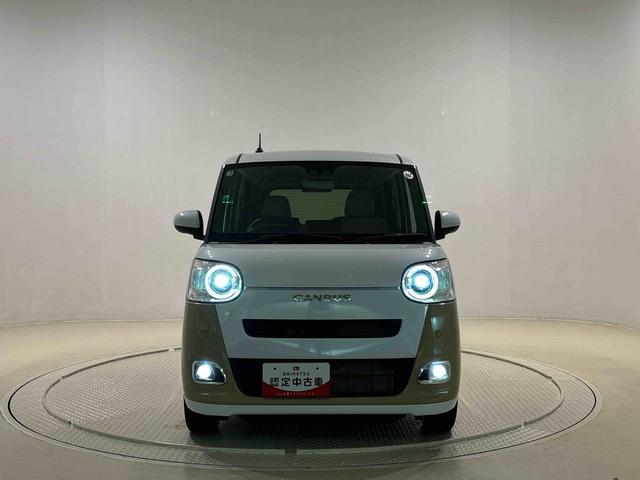 ムーヴキャンバスストライプスＧＬＥＤオートライト・フォグランプ　電動パーキングブレーキ　プッシュボタンスタート　セキュリティアラーム　バックカメラ　両側パワースライドドアウエルカムオープン機能　オート電動格納式ドアミラー（広島県）の中古車