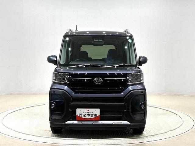タントファンクロスターボ　電動パーキングブレーキＬＥＤオートライト　パワースライドドアウェルカムオープン機能　バックカメラ　運転席助手席シートヒーター　アルミホイール　キーフリーシステム　　オート電動格納式ドアミラー（広島県）の中古車