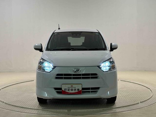 ミライースX リミテッドSAIII バックモニター 電動格納ドアミラーLEDヘッドランプ セキュリティアラーム コーナーセンサー 14インチフルホイールキャップ キーレスエントリー 電動格納式ドアミラー ショツピングフック マニュアルエアコン(広島県)の中古車