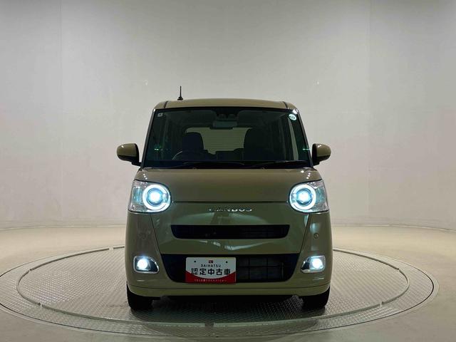 ムーヴキャンバスセオリーＧ　バックモニター対応　電動パーキングブレーキＬＥＤオートライト・フォグランプ　電動パーキングブレーキ　プッシュボタンスタート　セキュリティアラーム　バックカメラ　両側パワースライドドアウエルカムオープン機能　オート電動格納式ドアミラー（広島県）の中古車