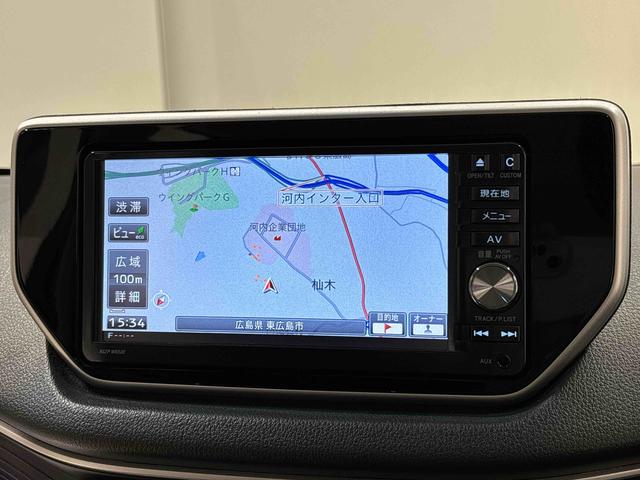 ムーヴカスタム　Ｘ　ＳＡ　　純正ナビゲーション　　ＥＴＣ車載器純正ナビ装着用アップグレードパック　トップシェイドガラス　運転席シートリフター　チルトステアリング　ＬＥＤヘッドランプ　オートライト　純正アルミホイール　キーフリーシステム（広島県）の中古車