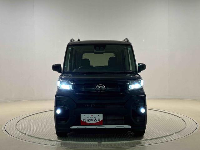 タントファンクロスターボ　電動パーキング　両側パワースライドドア純正ナビ装着用アップグレードパック　オートブレーキホールド機能　本革巻ステアリングホイール　運転席・助手席シートヒーター　運転席シートリフター　チルトステアリング（広島県）の中古車