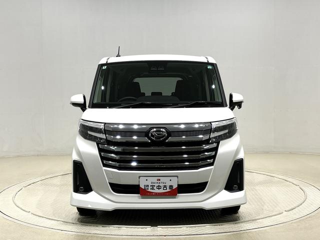 トールカスタムG ステアリングスイッチ バックカメラ キーフリーLEDヘッドランプ・フォグランプ 14インチアルミホイール オートライト プッシュボタンスタート クルーズコントロール コーナーセンサー ウエルカムオープン機能付パワースライドドア バックカメラ(広島県)の中古車