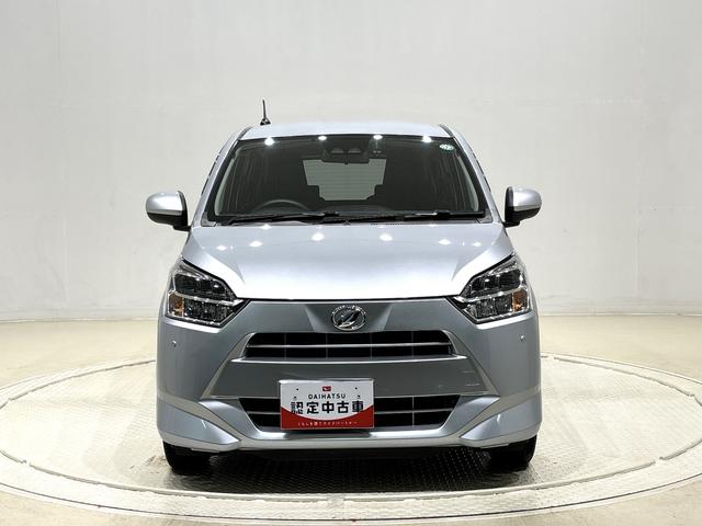 ミライースX リミテッドSAIIILEDヘッドランプ セキュリティアラーム コーナーセンサー 14インチフルホイールキャップ キーレスエントリー 電動格納式ドアミラー ショツピングフック マニュアルエアコン(広島県)の中古車