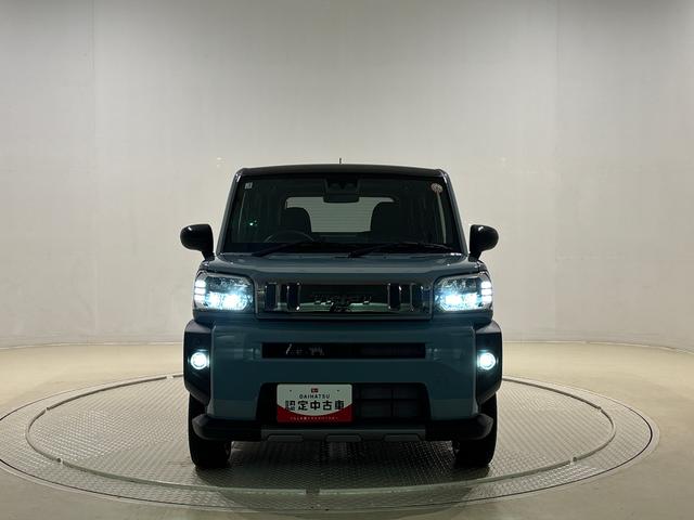 タフトＧターボ　ダーククロムベンチャー　バックモニター対応スカイフィールトップ　クロムパック　メッキパック　シルバーアンダーガーニッシュ　インテリアアクセント　ＬＥＤオートハイビーム＆フォグランプ　電動パーキングブレーキ　バックカメラ　アルミホイール（広島県）の中古車