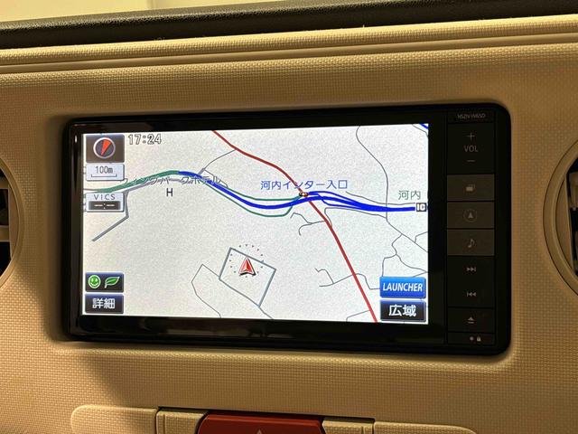 ミラココアココアＸ　　純正７インチナビ　　バックモニター　キーフリー純正７インチナビ　　フルセグ　オートエアコン　　キーフリーフルホイールキャップ　　アイドリングストップ　　電動格納式ドアミラー（広島県）の中古車