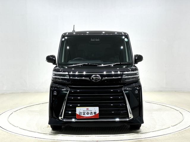 タントカスタムＲＳ　９インチディスプレイオーディオＬＥＤオートライト　パワースライドドアウェルカムオープン機能　電動パーキングブレーキ　運転席助手席シートヒーター　アルミホイール　キーフリーシステム　　オート電動格納式ドアミラー（広島県）の中古車