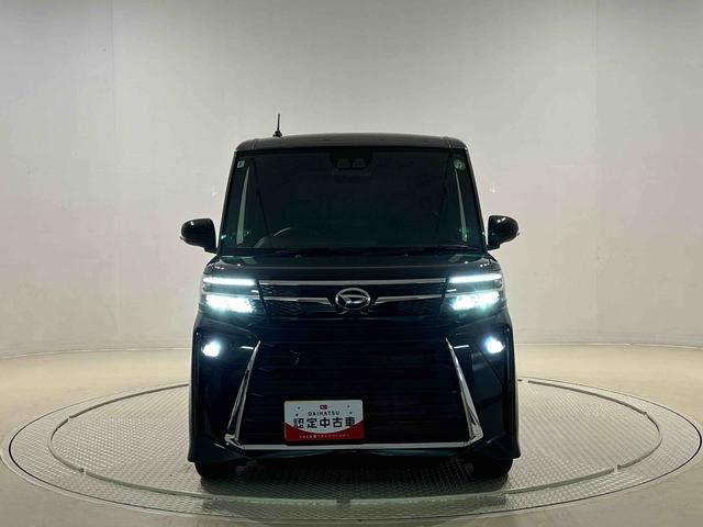 タントカスタムＲＳ　９インチディスプレイオーディオＬＥＤオートライト　パワースライドドアウェルカムオープン機能　電動パーキングブレーキ　運転席助手席シートヒーター　アルミホイール　キーフリーシステム　　オート電動格納式ドアミラー（広島県）の中古車