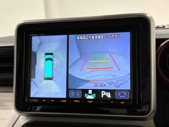 スペーシアハイブリッドG 純正ナビゲーション 全方位モニター両側電動スライドドア ドライブレコーダー ETC車載器 ステアリングスイッチ(広島県)の中古車