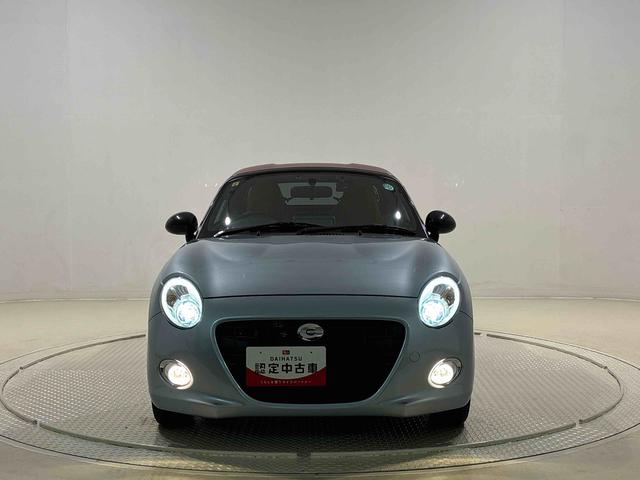 コペンセロ　社外ナビゲーション　ドライブレコーダー　バックカメラアクティブトップ　運転席・助手席シートヒーター　ＬＥＤヘッドランプ　本革巻ステアリングホイール　純正アルミホイール（切削デザイン）ステアリングスイッチ（広島県）の中古車