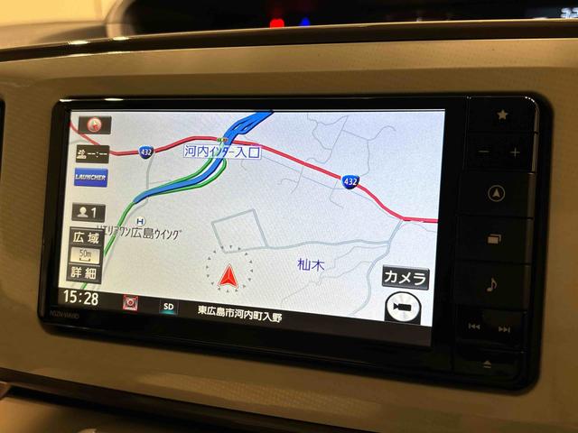 ムーヴキャンバスGメイクアップリミテッド SAIII ナビ ドラレコ ETCLEDヘッドランプ・フォグランプ 置き楽ボックス オートライト プッシュボタンスタート セキュリティアラーム パノラマモニター対応カメラ 両側パワースライドドア(広島県)の中古車