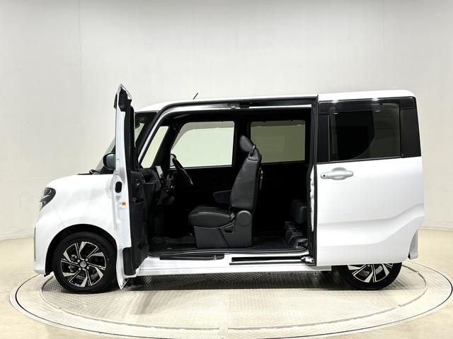 タントカスタムＸセレクション　２ＷＤ　ＣＶＴ車両側電動スライドドア　キーフリーシステム　キーフリーシステム連動式電動格納ドアミラー　運転席・助手席シートヒーター　ＬＥＤヘッドランプ＆フォグランプ　ミラクルオープンドア（広島県）の中古車