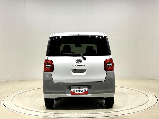 ムーヴキャンバスストライプスＧＬＥＤオートライト・フォグランプ　電動パーキングブレーキ　プッシュボタンスタート　セキュリティアラーム　バックカメラ　両側パワースライドドアウエルカムオープン機能　オート電動格納式ドアミラー（広島県）の中古車