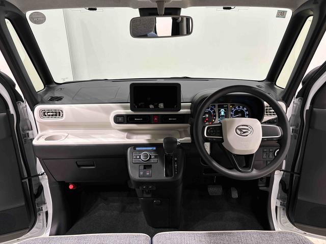 ムーヴキャンバスストライプスＧＬＥＤオートライト・フォグランプ　電動パーキングブレーキ　プッシュボタンスタート　セキュリティアラーム　バックカメラ　両側パワースライドドアウエルカムオープン機能　オート電動格納式ドアミラー（広島県）の中古車