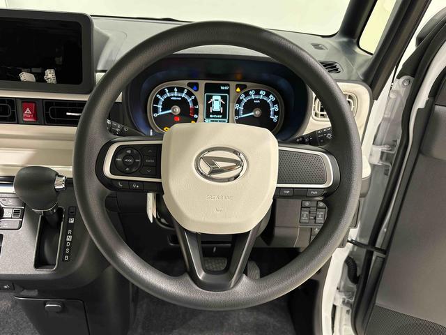 ムーヴキャンバスストライプスＧＬＥＤオートライト・フォグランプ　電動パーキングブレーキ　プッシュボタンスタート　セキュリティアラーム　バックカメラ　両側パワースライドドアウエルカムオープン機能　オート電動格納式ドアミラー（広島県）の中古車