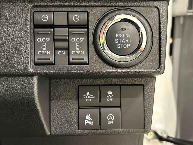 ムーヴキャンバスストライプスＧＬＥＤオートライト・フォグランプ　電動パーキングブレーキ　プッシュボタンスタート　セキュリティアラーム　バックカメラ　両側パワースライドドアウエルカムオープン機能　オート電動格納式ドアミラー（広島県）の中古車