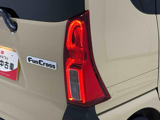 タントファンクロスターボLEDオートライト パワースライドドアウェルカムオープン機能 電動格納式ドアミラー 助手席ロングスライド 助手席イージークローザー セキュリティアラーム キーフリーシステム(広島県)の中古車