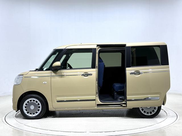 ムーヴキャンバスセオリーＧターボ　全車速追従機能付ＡＣＣ　キーフリーシステム純正ナビ装着用アップグレードパック　両側電動スライドドア　運転席・助手席シートヒーター電動パーキングブレーキブレーキ　オートブレーキホールド機能　運転席シートリフター　チルトステアリング（広島県）の中古車