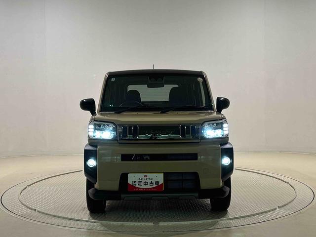 タフトＧターボ　　ダーククロムベンチャー　　　電子パーキングスカイフィールトップ　クロムパック　メッキパック　シルバーアンダーガーニッシュ　インテリアアクセント　ＬＥＤオートハイビーム＆フォグランプ　電動パーキングブレーキ　バックカメラ　アルミホイール（広島県）の中古車