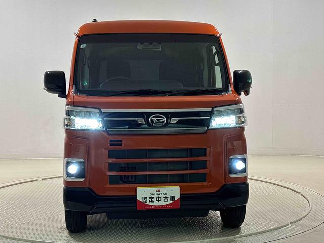 アトレーRS 両側電動スライドドア LEDヘッドライト ターボ車オートライト LEDフォグランプ バックカメラ オーディオ操作用ステアリングスイッチ オーディオレス プッシュボタンスタート ターンランプ付きドアミラー アイドリングストップ車 スマートアシスト(広島県)の中古車