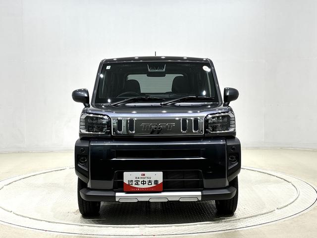 タフトＧ　クロムベンチャー　運転席・助手席シートヒーター純正ナビ装着用アップグレードパック　電動パーキングブレーキブレーキ　オートブレーキホールド機能　本革巻ステアリングホイール　リバース連動リヤワイパー　１５インチアルミホイール　キーフリーシステム（広島県）の中古車