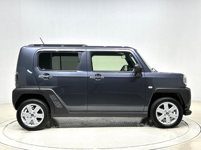 タフトＧ　クロムベンチャー　運転席・助手席シートヒーター純正ナビ装着用アップグレードパック　電動パーキングブレーキブレーキ　オートブレーキホールド機能　本革巻ステアリングホイール　リバース連動リヤワイパー　１５インチアルミホイール　キーフリーシステム（広島県）の中古車