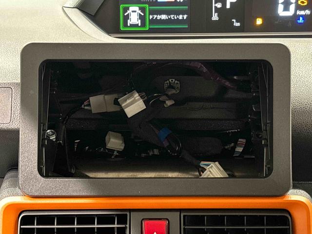 タントファンクロスターボ ツートン 電動パーキングブレーキLEDオートライト パワースライドドアウェルカムオープン機能 電動格納式ドアミラー 助手席ロングスライド 助手席イージークローザー  セキュリティアラーム キーフリーシステム(広島県)の中古車