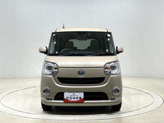 ムーヴキャンバスGメイクアップ SAIIILEDヘッドランプ・フォグランプ 置き楽ボックス オートライト プッシュボタンスタート セキュリティアラーム パノラマモニター対応カメラ 両側パワースライドドア(広島県)の中古車