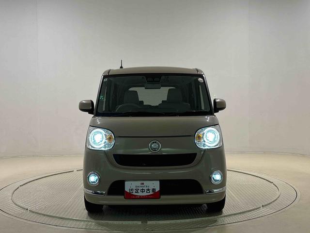 ムーヴキャンバスGメイクアップ SAIIILEDヘッドランプ・フォグランプ 置き楽ボックス オートライト プッシュボタンスタート セキュリティアラーム パノラマモニター対応カメラ 両側パワースライドドア(広島県)の中古車