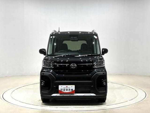 タントファンクロスターボＬＥＤオートライト　パワースライドドアウェルカムオープン機能　電動パーキングブレーキ　運転席助手席シートヒーター　　フルホイールキャツプ　キーフリーシステム　　オート電動格納式ドアミラー（広島県）の中古車