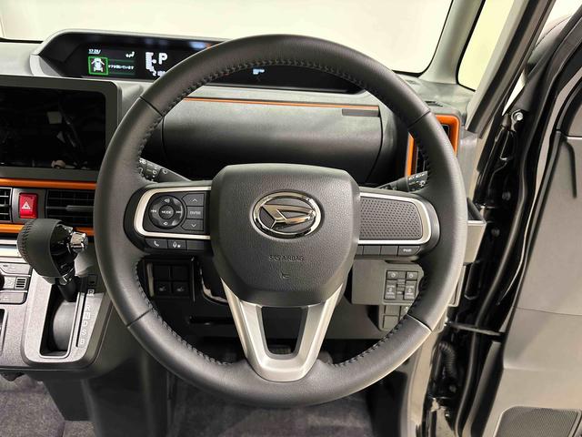 タントファンクロスターボＬＥＤオートライト　パワースライドドアウェルカムオープン機能　電動パーキングブレーキ　運転席助手席シートヒーター　　フルホイールキャツプ　キーフリーシステム　　オート電動格納式ドアミラー（広島県）の中古車