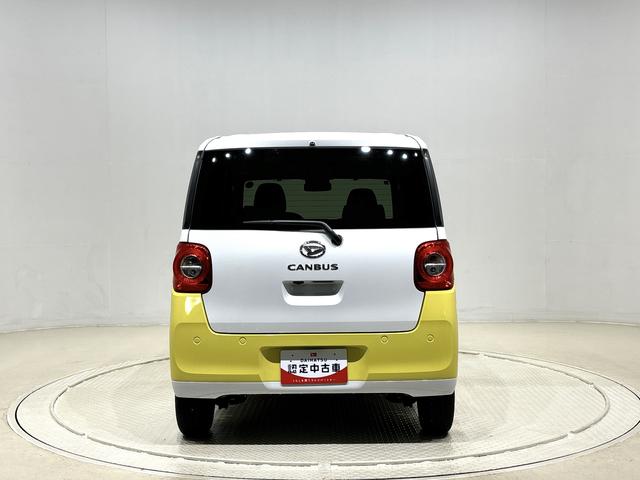 ムーヴキャンバスストライプスGLEDオートライト・フォグランプ 電動パーキングブレーキ プッシュボタンスタート セキュリティアラーム バックカメラ 両側パワースライドドアウエルカムオープン機能 オート電動格納式ドアミラー(広島県)の中古車