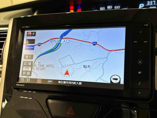 タントカスタムＲＳ　トップエディションＳＡIII　ナビゲーションＬＥＤオートライト　パワースライドドア機能　オート電動格納式ドアミラー　ミラクルオープンドア　アルミホイール　キーフリーシステム（広島県）の中古車