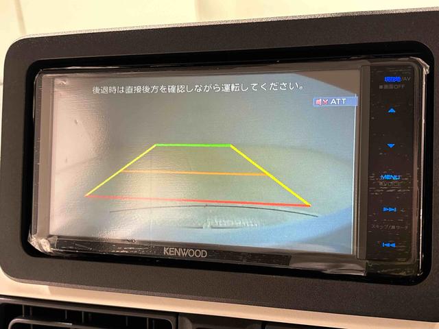 ムーヴキャンバスストライプスＧ　　ナビ付　バックモニター　ＬＥＤヘッドライトＬＥＤオートライト・フォグランプ　電動パーキングブレーキ　プッシュボタンスタート　セキュリティアラーム　バックカメラ　両側パワースライドドアウエルカムオープン機能　オート電動格納式ドアミラー（広島県）の中古車