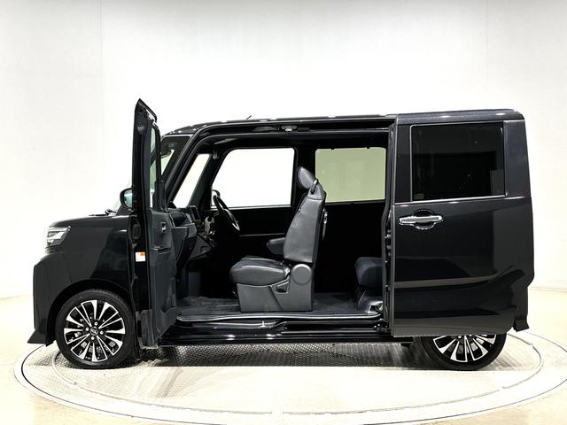 タントカスタムＲＳ　バックカメラＬＥＤオートライト　パワースライドドアウェルカムオープン機能　電動パーキングブレーキ　運転席助手席シートヒーター　アルミホイール　キーフリーシステム　　オート電動格納式ドアミラー（広島県）の中古車