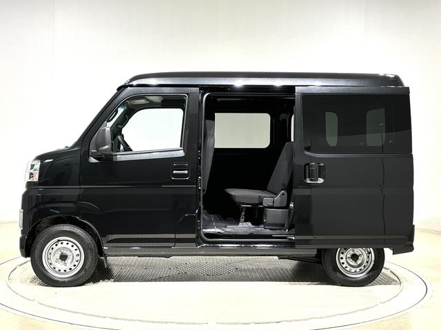 ハイゼットカーゴDXキーレスエントリー マニュアルエアコン 運転席・助手席パワーウインドウ オートライト ハンド式サイドブレーキ ハロゲンヘッドライト アイドリングストップ機能 テンパータイヤ(広島県)の中古車