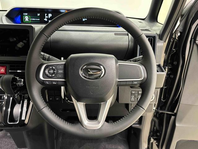 タントカスタムRS バックモニター 運転席・助手席シートヒーター電動パーキングブレーキ LEDヘッドライト・フォグランプ 純正15インチアルミホイール キーフリーシステム オートライト サイドエアバッグ オートエアコン 革巻きステアリングホイール(広島県)の中古車