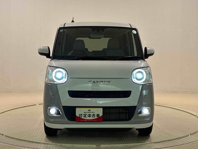 ムーヴキャンバスストライプスＧ　電動パーキングブレーキＬＥＤオートライト・フォグランプ　電動パーキングブレーキ　プッシュボタンスタート　セキュリティアラーム　バックカメラ　両側パワースライドドアウエルカムオープン機能　オート電動格納式ドアミラー（広島県）の中古車