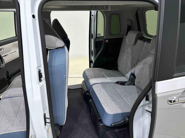 ムーヴキャンバスストライプスＧ　バックモニター　電動パーキングブレーキＬＥＤオートライト・フォグランプ　電動パーキングブレーキ　プッシュボタンスタート　セキュリティアラーム　バックカメラ　両側パワースライドドアウエルカムオープン機能　オート電動格納式ドアミラー（広島県）の中古車