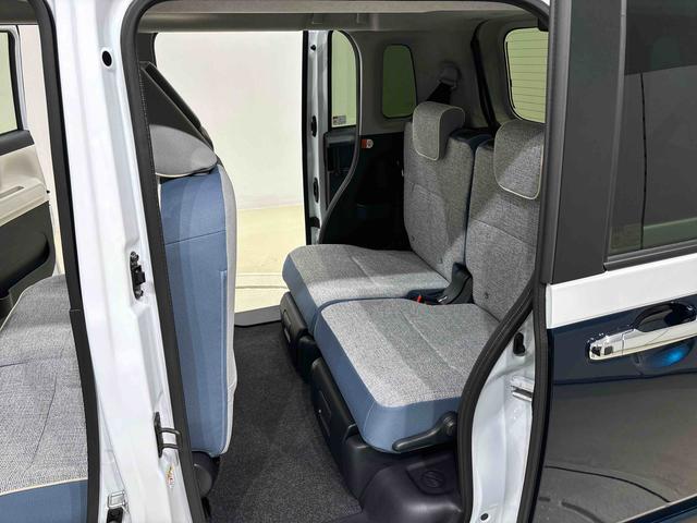 ムーヴキャンバスストライプスＧターボ　バックモニター　後席パワースライドドア運転席・助手席シートヒーター　ＬＥＤヘッドライト・フォグランプ　電動パーキングブレーキ　サイドエアバッグ　オートライト　オートエアコン　キーフリーシステム　プッシュボタンスタート（広島県）の中古車