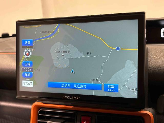 タントファンクロスターボ　社外ナビゲーション　ＥＴＣ２．０運転席・助手席シートヒーター　両側電動スライドドア　ドライブレコーダー（広島県）の中古車